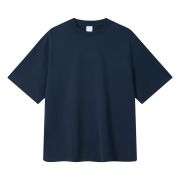 Cotton Breathable Split Hem Crew Neck Casual Short Sleeve Tee