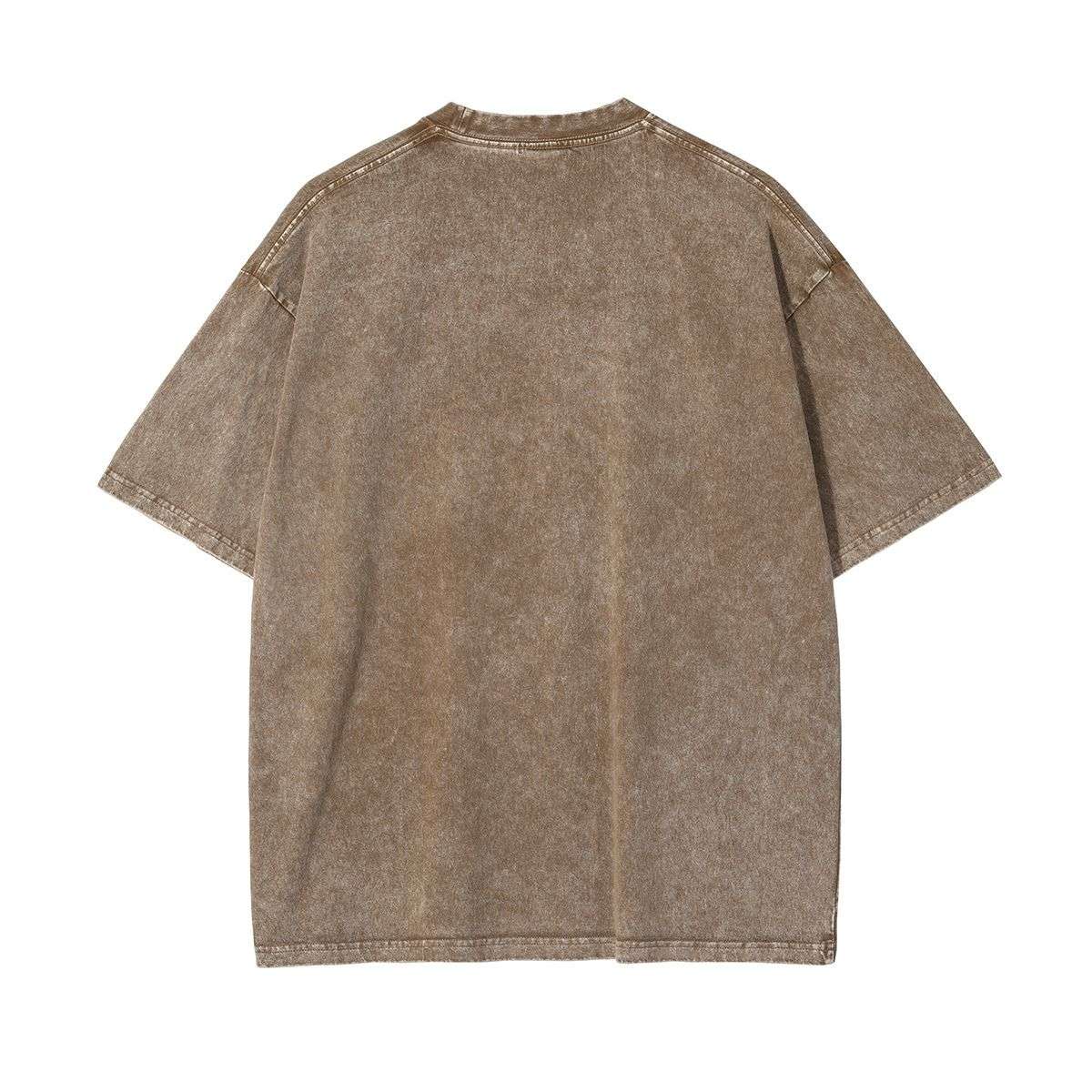 Vintage Snow Washed Oversized Cotton Crew Neck T-Shirt