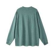 Vintage Washed Loose Fit Crew Neck Long Sleeve Tee