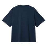 Cotton Breathable Split Hem Crew Neck Casual Short Sleeve Tee