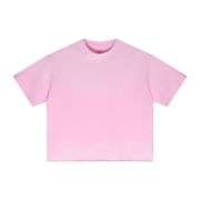 Monkey Wash Gradient Boxy Raw Hem Short Sleeve Tee