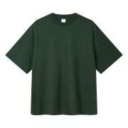 Cotton Breathable Split Hem Crew Neck Casual Short Sleeve Tee