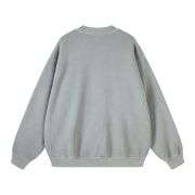 Vintage washed mock neck sweatshirt with oversized fleece fit