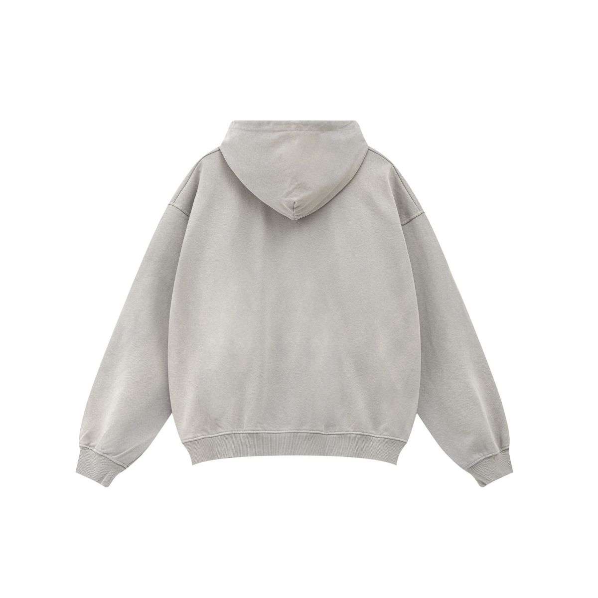 Vintage washed pullover hoodie with oversized streetwear fit