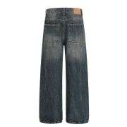 Vintage High Street Blue Whisker Baggy Jeans