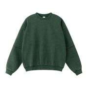 Vintage washed layered crewneck sweatshirt with oversized fit