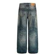 Vintage High Street Distressed Blue Saber Jeans