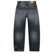Vintage Streetwear Twisted Seam Balloon Jeans