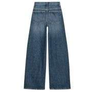 Vintage Streetwear Cross Waist Wide Leg Jeans
