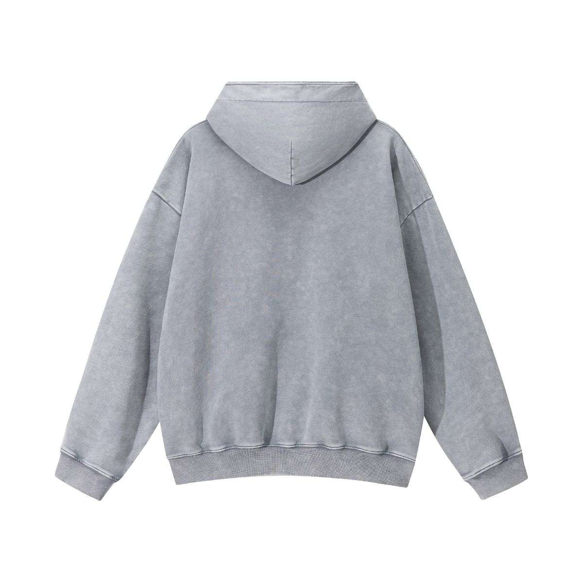 Light grey oversized patchwork hoodie