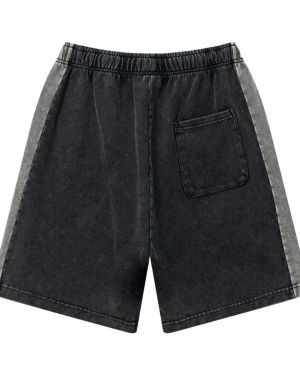 Custom Color Block Patchwork Casual Shorts Manufacturer for Private Label Streetwear Brands