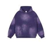 Purple paint splatter hoodie