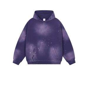 Purple paint splatter hoodie