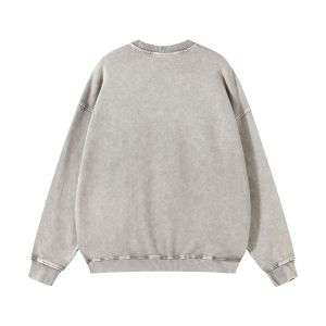 Heather grey casual sweatshirt