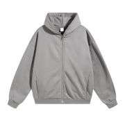 Grey full zip sweatshirt