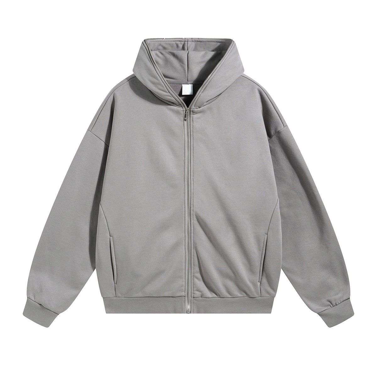 Grey full zip sweatshirt