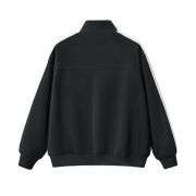 Black collegiate zip jacket