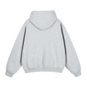 grey boxy streetwear hoodie