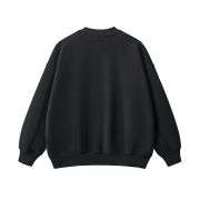 Washed black oversized sweatshirt