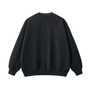 Washed black oversized sweatshirt