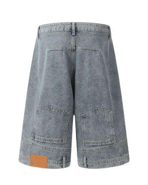 Custom Men’s Denim Shorts Manufacturer – Reverse-Pocket F9037