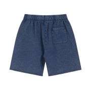 Heavyweight Wax-Washed Loose Elastic Waist Streetwear Shorts