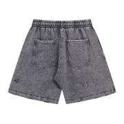 Street Washed Distressed Ripped Loose Fit Cotton Casual Shorts