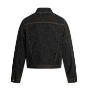 Vintage Biker Style Loose-Fit Denim Jacket