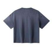 Vintage Washed Ripped Heavyweight Cotton Short Sleeve Tee