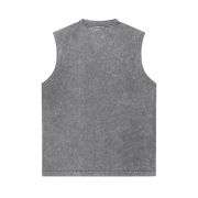 Men’s Vintage Washed Crew Neck Raglan Tank Top