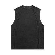 Vintage Washed Exposed Seam Raw Edge Tank Top
