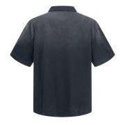 Retro Distressed Cotton Vintage Wash Polo T-Shirt