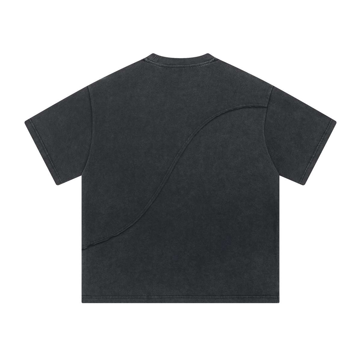 Vintage Washed Cotton Crew Neck Short Sleeve T-Shirt