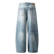 Vintage Slub Washed Blue Saber Jeans