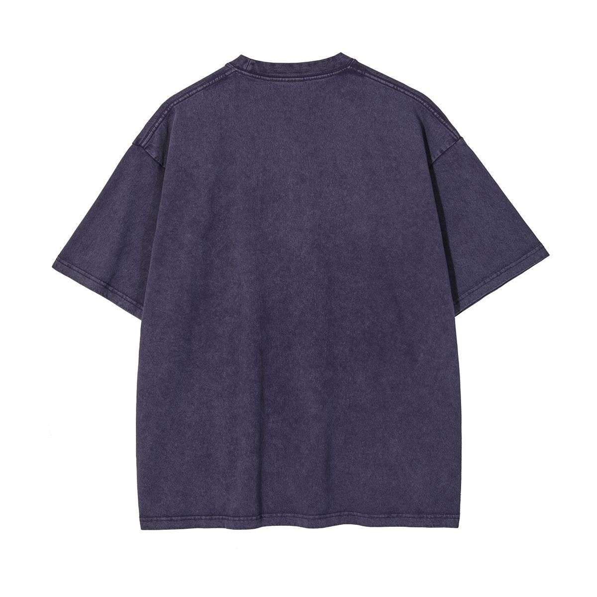 Vintage Snow Washed Oversized Cotton Crew Neck T-Shirt