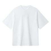 Cotton Breathable Split Hem Crew Neck Casual Short Sleeve Tee