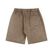 Heavyweight Wax-Washed Loose Elastic Waist Streetwear Shorts