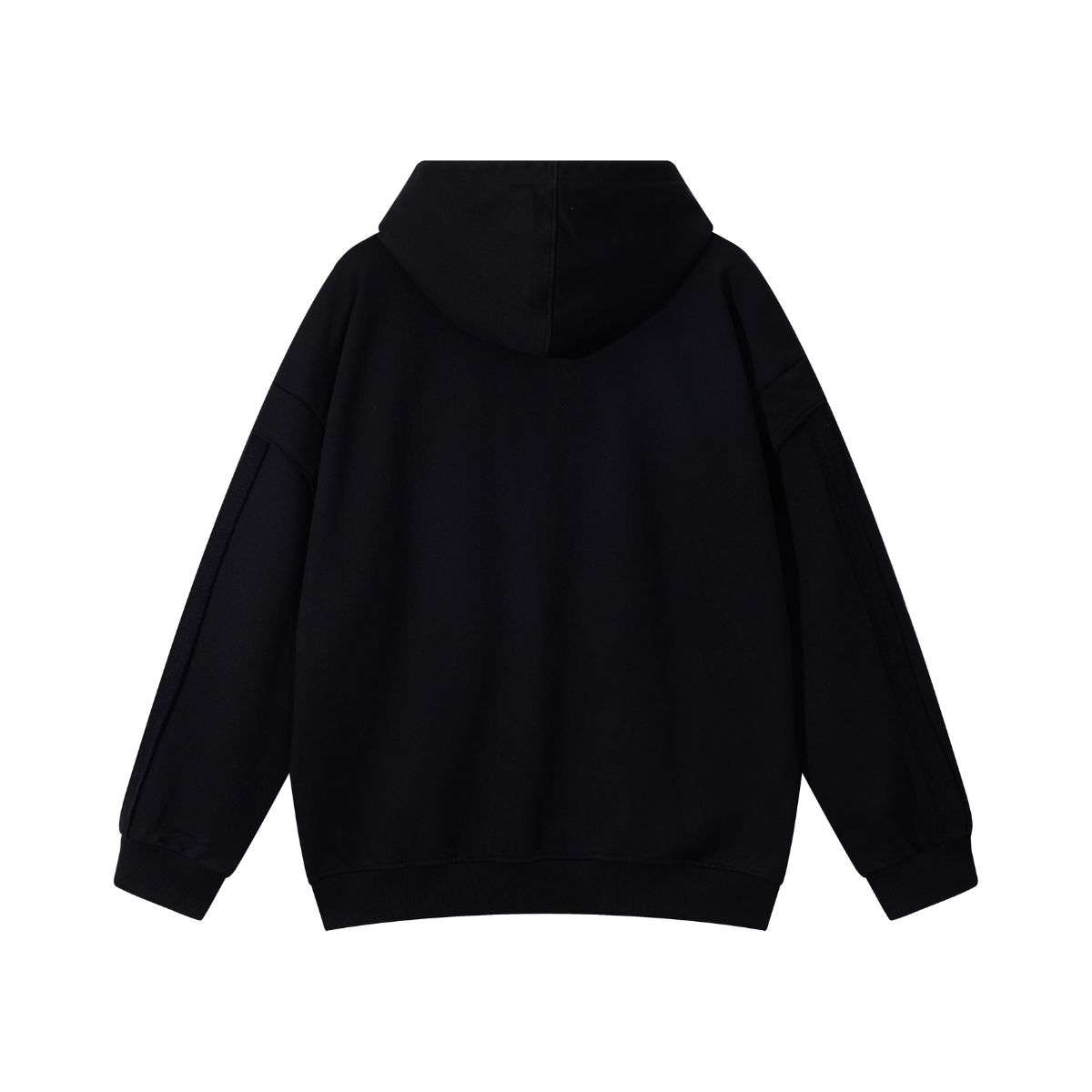 Washed black streetwear hoodie