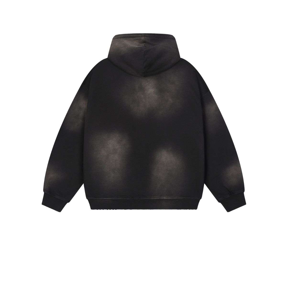 Black bleached oversized hoodie