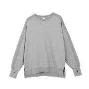 Light grey washed long sleeve top