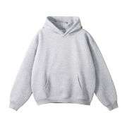 Grey oversized fleece hoodie