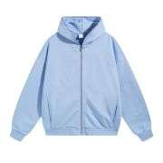 Baby blue solid color hoodie