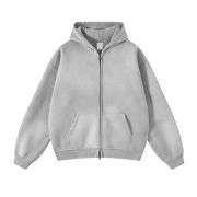 Light grey spray-washed hoodie