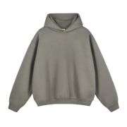 Dark grey oversized fleece hoodie