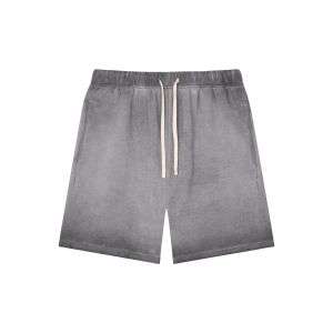 Vintage Gradient Wash Loose Fit Cotton Casual Shorts