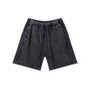 Heavyweight Cotton Washed Drawstring Loose Straight-Leg Streetwear Shorts