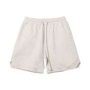 Loose Fit Twill Weave Drawstring Elastic Waist Casual Shorts