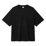 Cotton Breathable Split Hem Crew Neck Casual Short Sleeve Tee