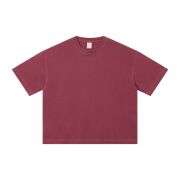 Heavyweight Cotton Vintage Washed Boxy Fit Short Sleeve Tee