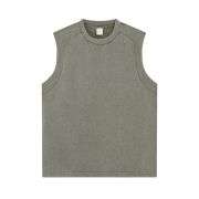 Men’s Vintage Washed Crew Neck Raglan Tank Top